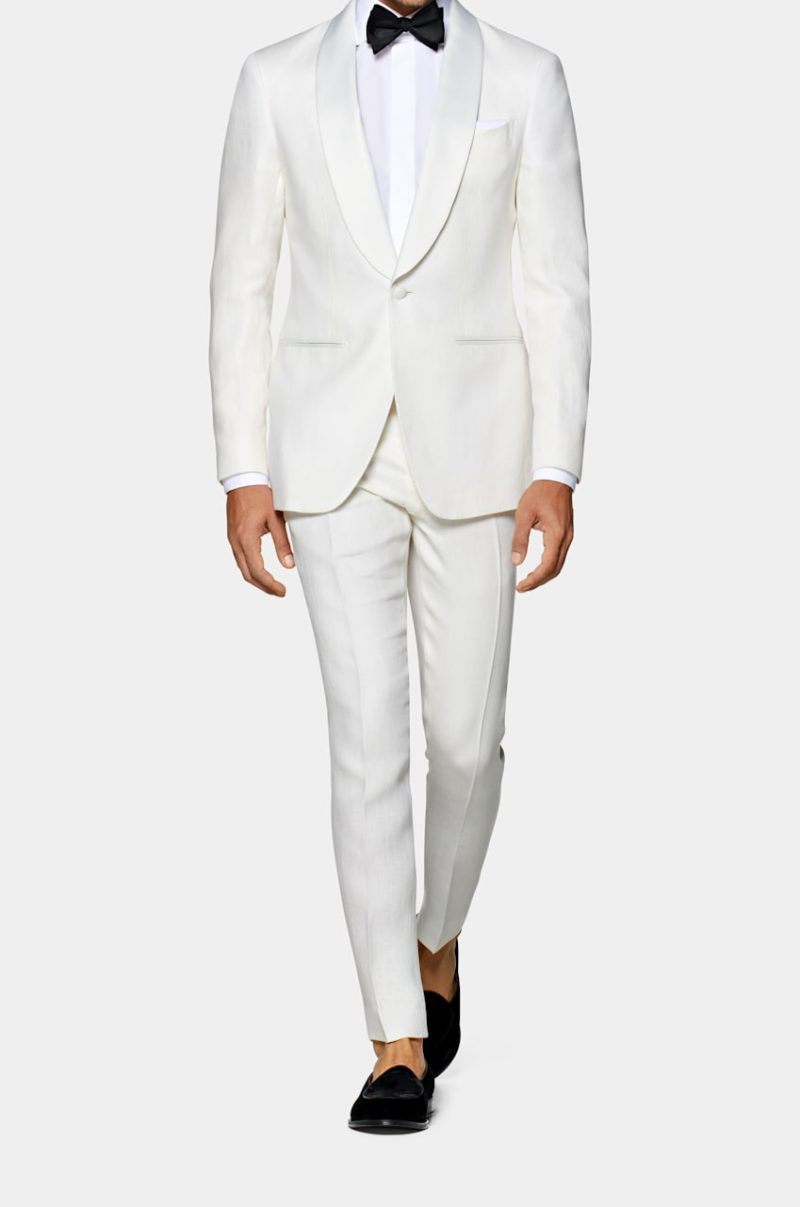 Off-White Tuxedo Suit