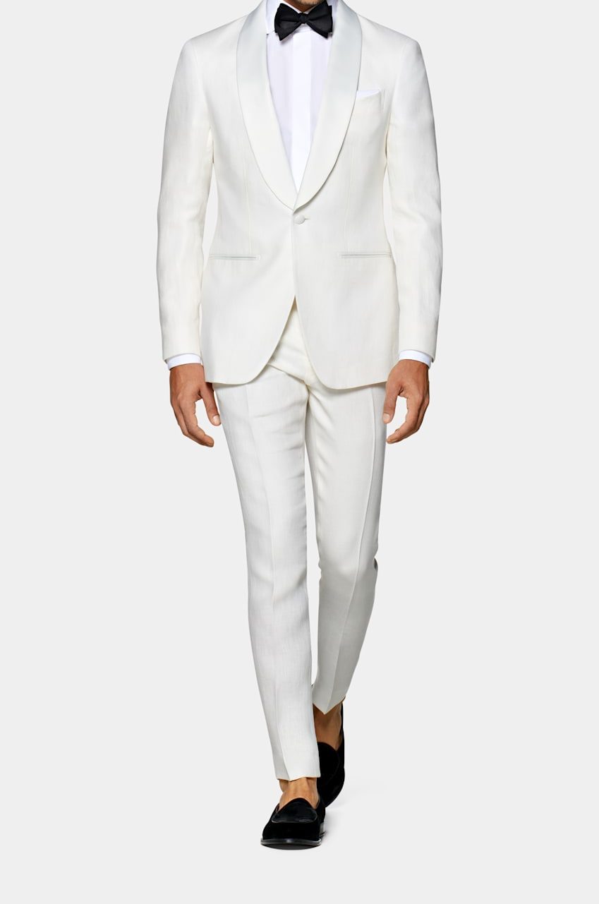 Off-White Tuxedo Suit - Attire